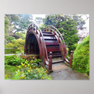 SF Japanska Tea Garden Drum Bridge #3 Poster
