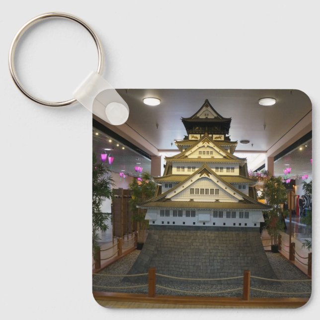 SF Japantown Osaka Castle Replica Keychain Nyckelring (Framsida)