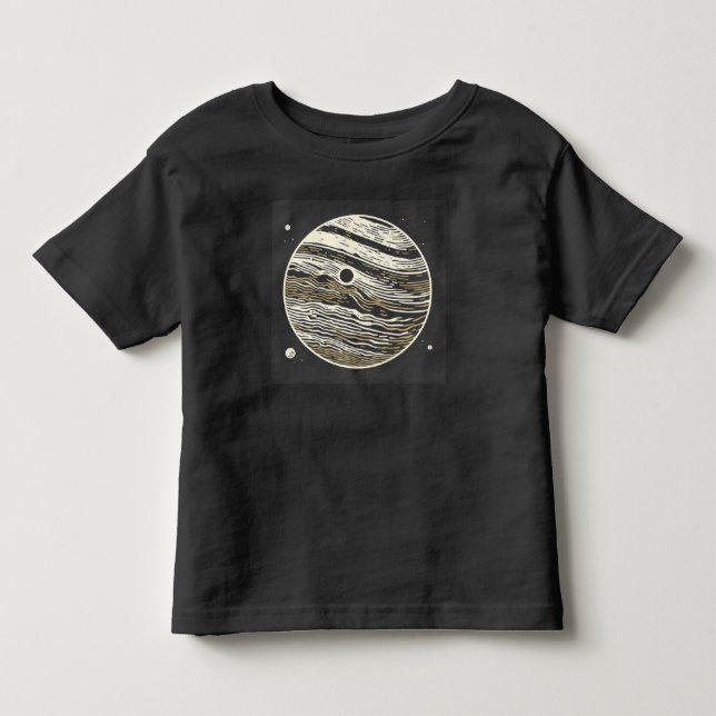 SF Jupiter Woodcut 1 T Shirt (Framsida)
