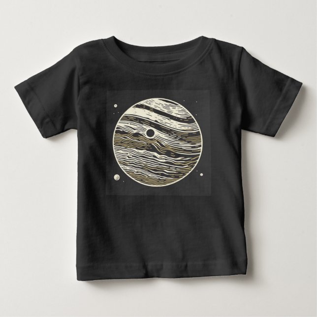 SF Jupiter Woodcut 1 T Shirt (Framsida)