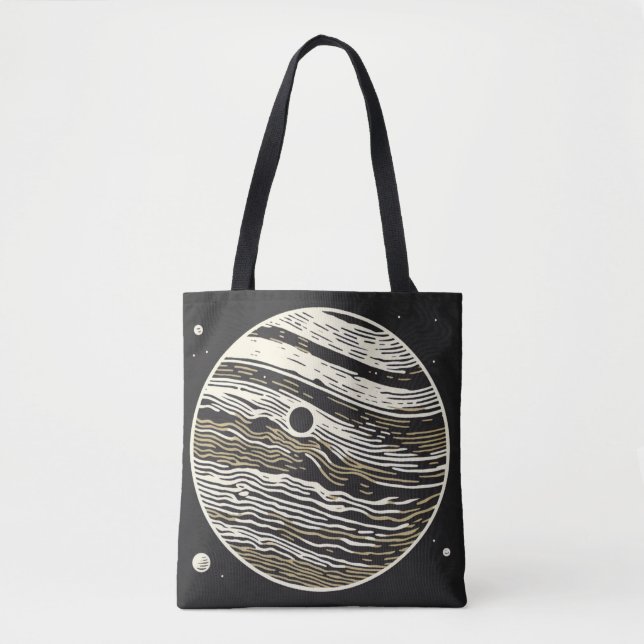 SF Jupiter Woodcut 1 Tygkasse (Framsida)