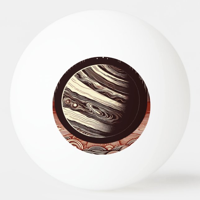 SF Jupiter Woodcut 2 Pingisboll (Framsidan)