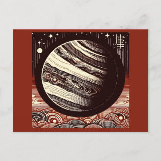 SF Jupiter Woodcut 2 Vykort