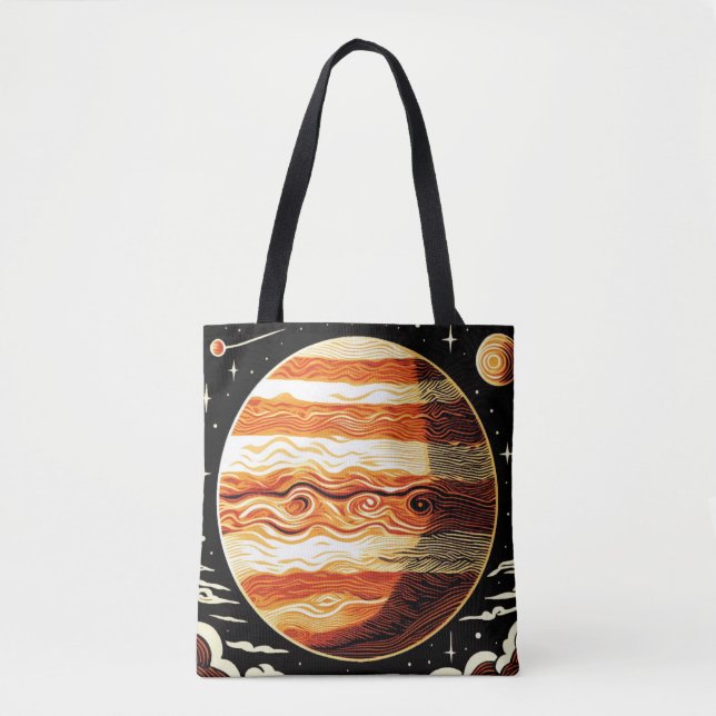SF Jupiter Woodcut 3 Tygkasse (Framsida)