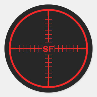 SF-målmärke Runt Klistermärke