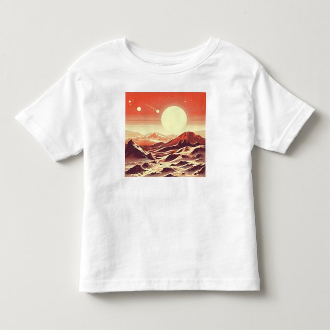SF Mars Ligcape Woodcut 2 T Shirt (Framsida)
