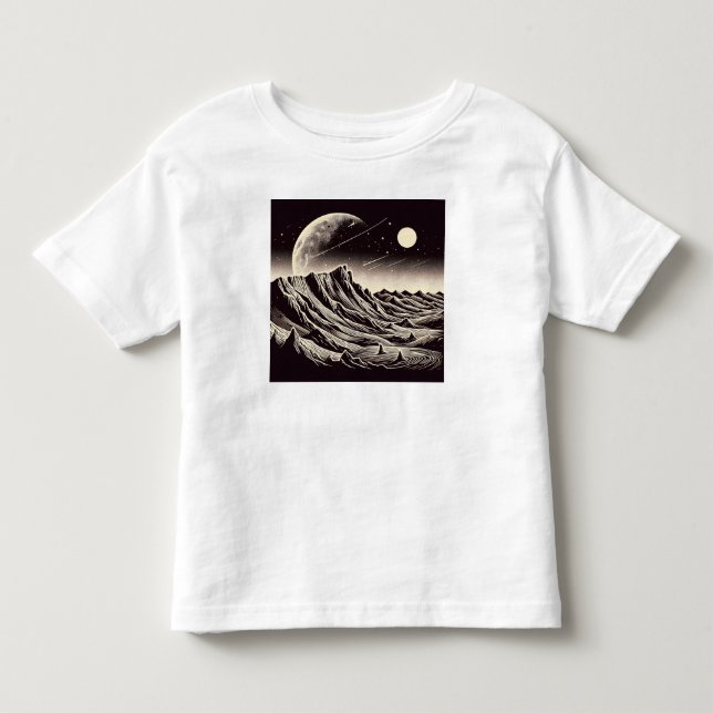 SF Mars Ligcape Woodcut 3 T Shirt (Framsida)