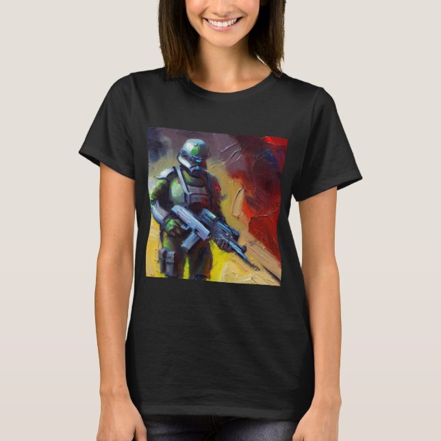 SF - Militär Hero 2 T Shirt (Framsida)