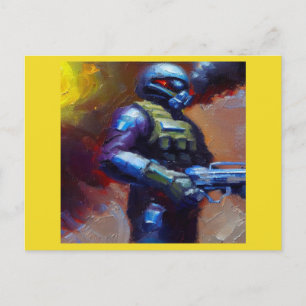 SF - Militär Hero 4 Vykort