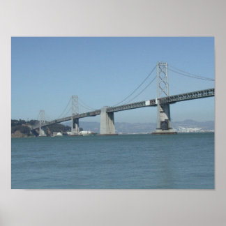 SF Oakland Bay Bridge Poster
