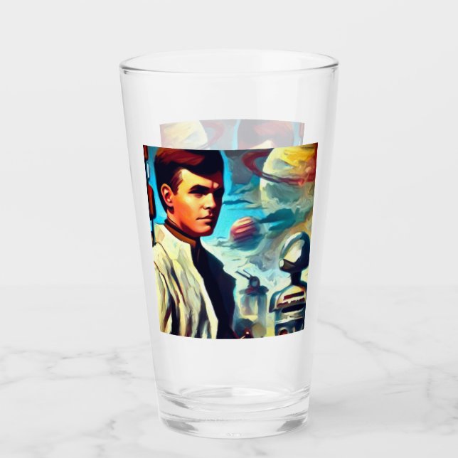 SF Pulp Magazine Cover Stil 2 Glaskopp (Framsida)