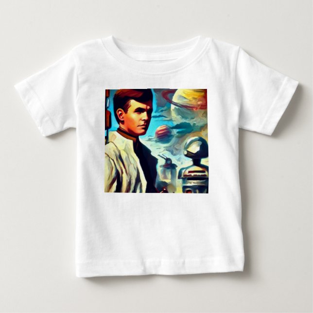 SF Pulp Magazine Cover Stil 2 T Shirt (Framsida)