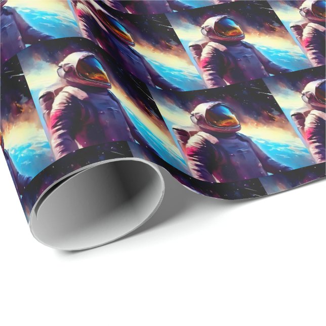 SF Space Hero 1 Presentpapper (Rullad Hörn)