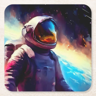 SF Space Hero 1 Underlägg Papper Kvadrat