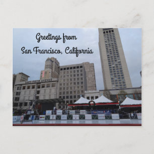 SF Union Square Isrink Postkort Vykort