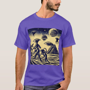 SF - Utomjordingar på ett märkligt planetspålägg 1 T Shirt