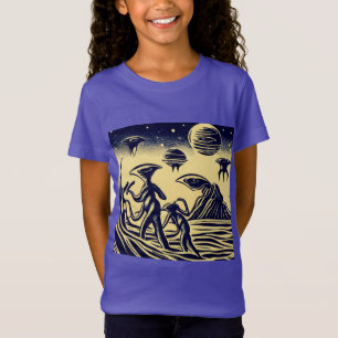 SF - Utomjordingar på ett märkligt planetspålägg 1 T Shirt