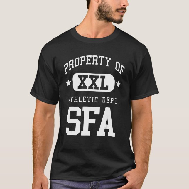 SFA XXL Athletic School Egendom T Shirt (Framsida)