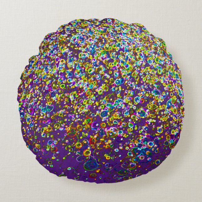 Sfäoider Stil Organiska designorber Rund Kudde (Framsidan)