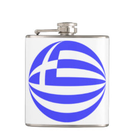 Sfär av den grekiska flaggan fickplunta