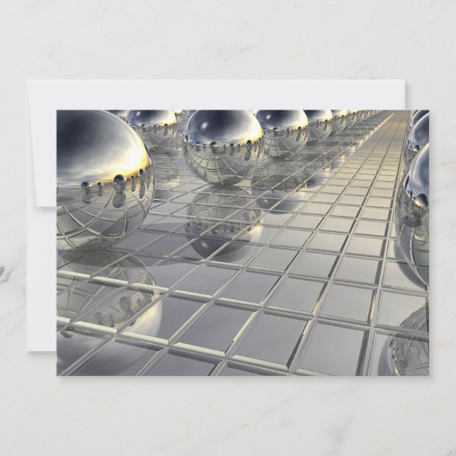 Sfärer och Spegel Julkort (Framsida)