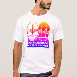 SFBA CORSA Corvair Klubb rainbow T Shirt