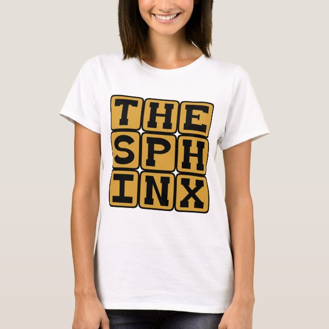 Sfingen, mytisk figur från Giza T Shirt (Framsida)