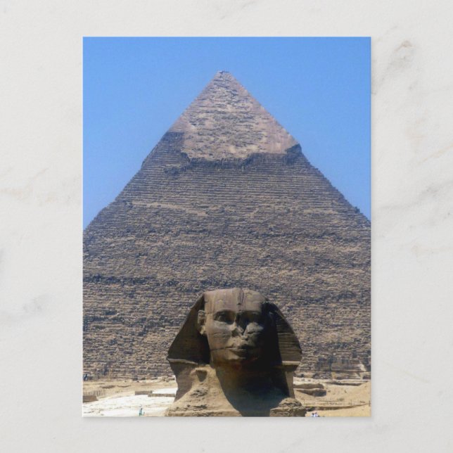 sfinksen khafre pyramid vykort (Framsida)