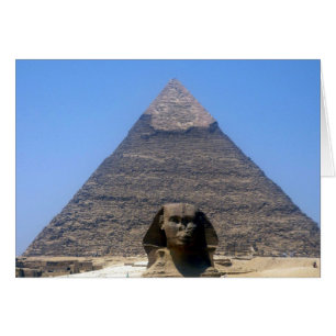 sfinx khafre pyramid hälsningskort