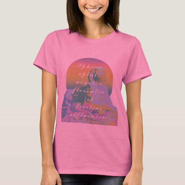Sfinx Latin Citat Gradient Konst T Shirt (Framsida)