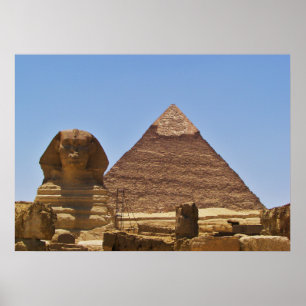 sfinx och pyramid poster