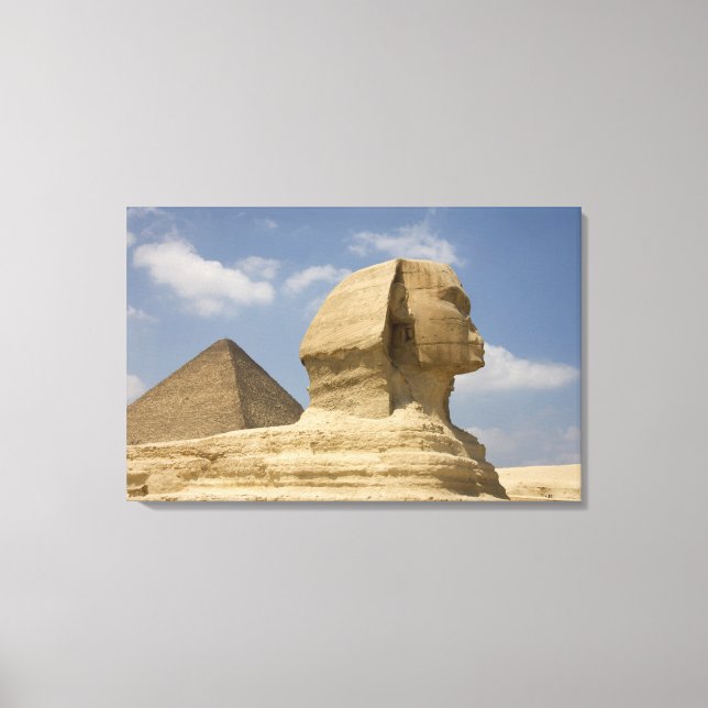 Sfinxen, Giza, Al Jizah, Egypten Canvastryck (Framsida)