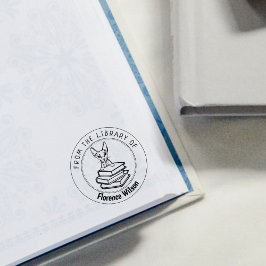 Sfinxkatt, Bok från Bibliotek Stämpel