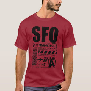 SFO San Francisco Internationell flygplats T Shirt