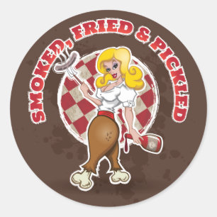 SFP'ed Q Stickers Runt Klistermärke