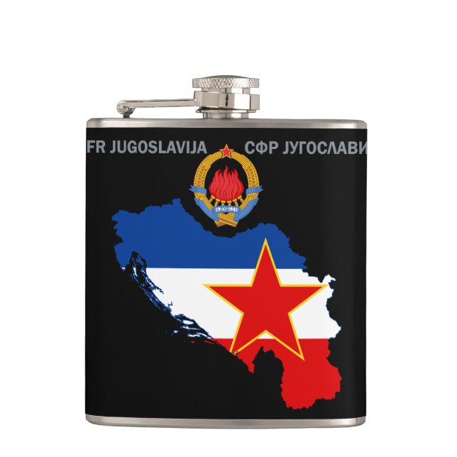 SFR Jugoslavien - karta - Emblem - flagga Fickplunta (Framsidan)