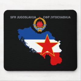 SFR Jugoslavien - karta - Emblem - flagga Musmatta