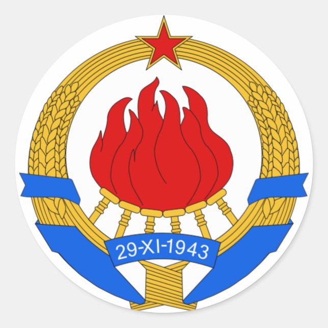 SFRJ RUNT KLISTERMÄRKE (Framsida)