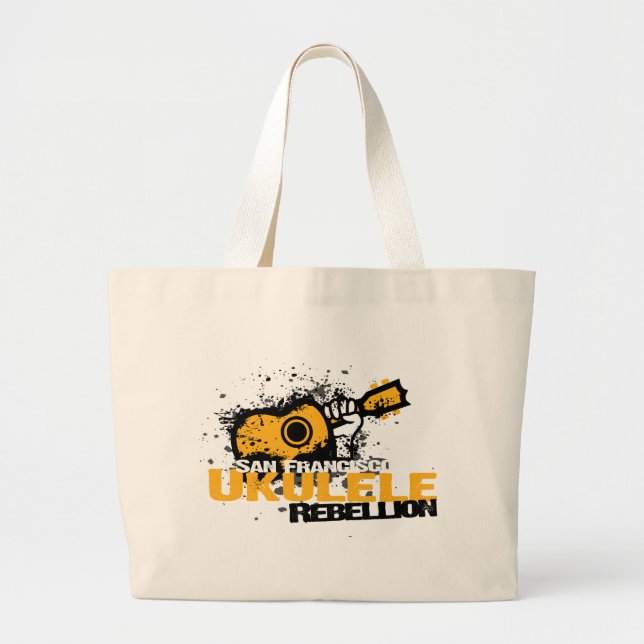 sfUkulelelogotyp Jumbo Tygkasse (Framsidan)