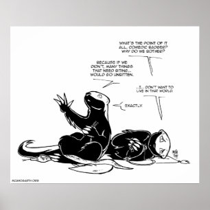 SFWA-honey badger: Ledsna Unbitten saker Poster