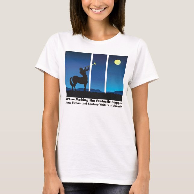 SFWA -- skapar det fantastiskt för att hända Tee Shirt (Framsida)