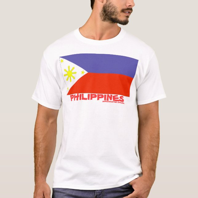 Sg-flagga (philippines) tee shirt (Framsida)