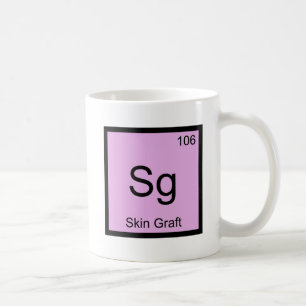 Sg - Hudtransplantation Kemiskt Elementsymbol Derm Kaffemugg