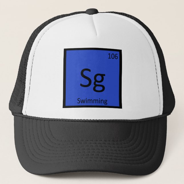 Sg - Simning Sports Chemistry Periodiska Systemet Keps (Framsida)