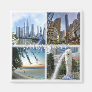 SG * Singapore - Singapore per dag Magnet