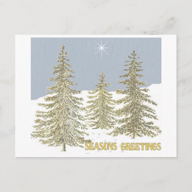 SG-Träd och stjärna Vykort (Framsida)