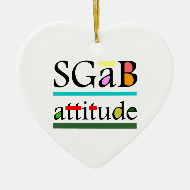 Sgab attitude julgransprydnad keramik (Framsidan)