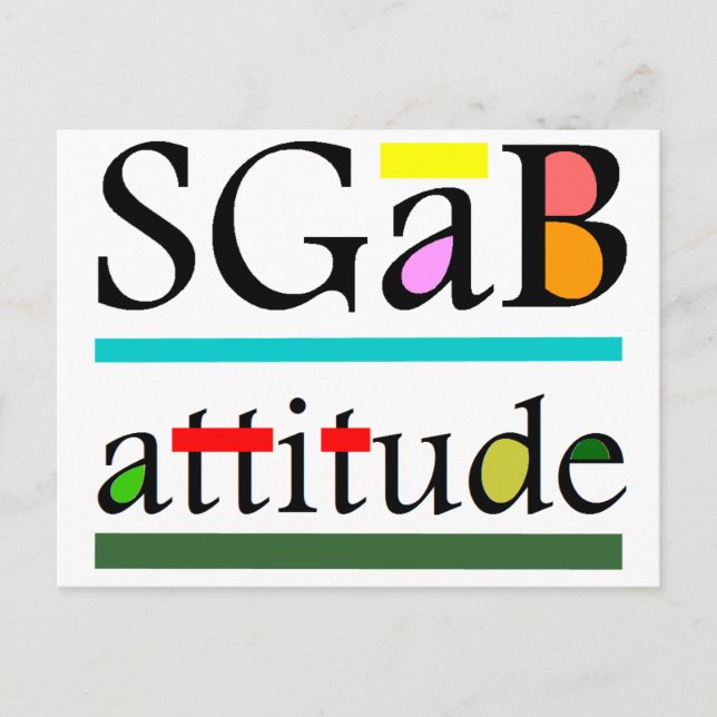 Sgab attitude vykort (Framsida)