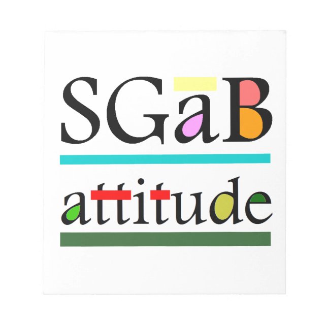 Sgab-inställning Anteckningsblock (Framsida)
