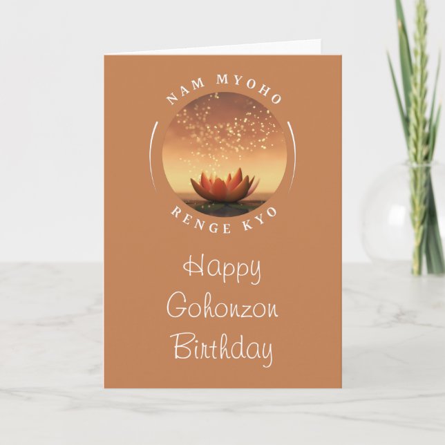 SGI-buddhism för Gohonzon Birthday Card Helgkort (Framsida)